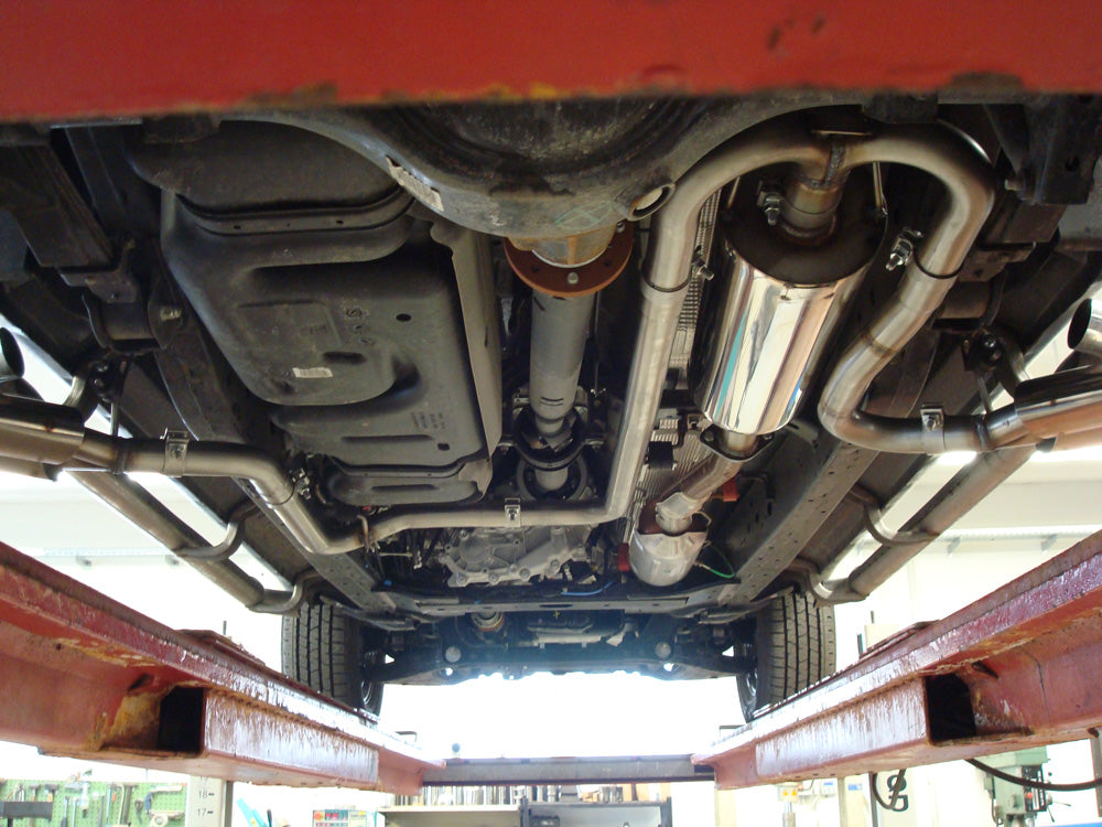 FOX Ford Ranger 2011-08/2015 - 4x4 - Doppelkabine Endschalldämpfer Sidepipe, Ausgang rechts und links am Fahrzeug - 2x90 Typ 16 rechts/links