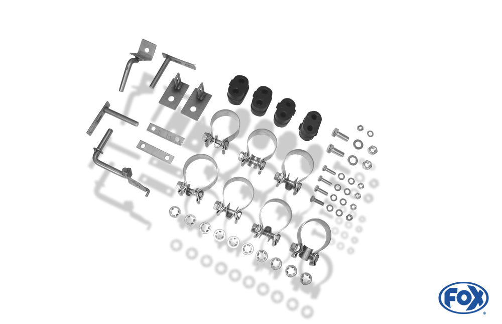 FOX Ford Ranger 2011-08/2015 - 4x4 - Doppelkabine Endschalldämpfer Sidepipe, Ausgang rechts und links am Fahrzeug - 2x90 Typ 16 rechts/links
