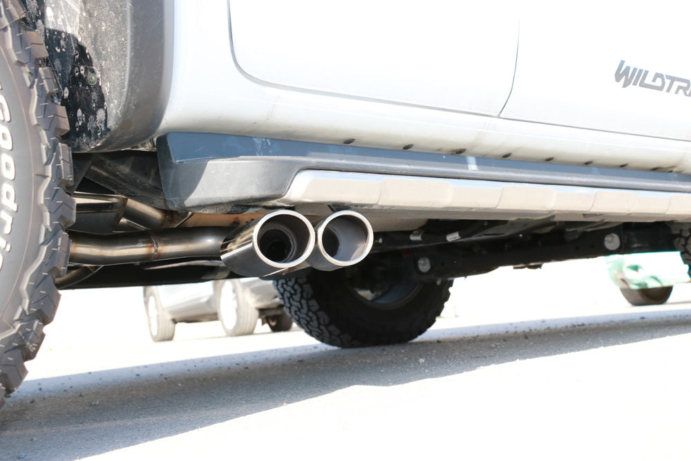 FOX Ford Ranger ab 09/2015 4x4 - Wildtrak Endschalldämpfer Sidepipe, Ausgang rechts und links am Fahrzeug - 2x115x85 Typ 38 rechts/links
