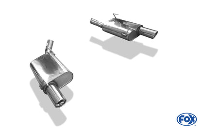 FOX Ford Mustang GT Coupe Endschalldämpfer rechts/links - 1x100 Typ 17 rechts/links