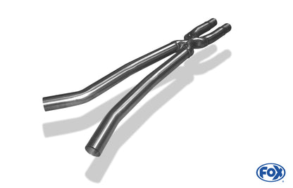 FOX Ford Mustang VI Coupe & Cabrio - 6/8-Zylinder Vorschalldämpferersatzrohr mit X-Pipe