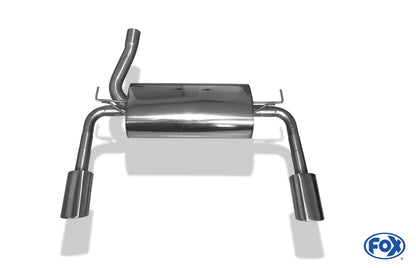 FOX Ford Kuga II - 4x4 Endschalldämpfer Ausgang rechts/links - 115x85 Typ 44 rechts/links