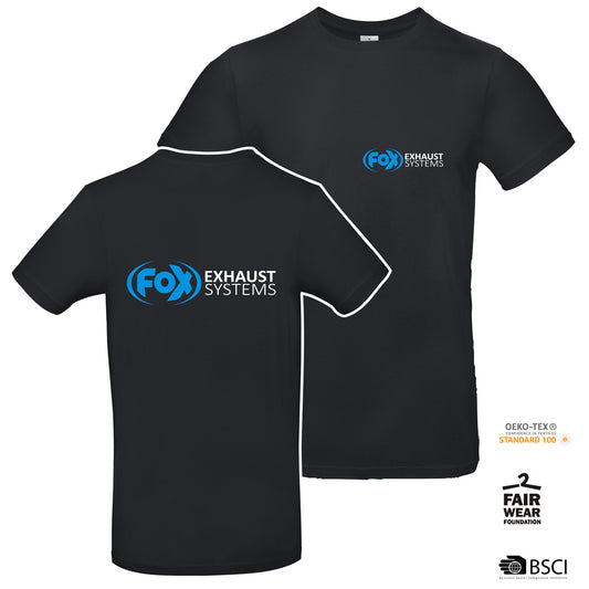 FOX T-Shirt Größe XXL T-Shirt aus dem Hause B&C #E190  - 185 g/m² - 100% Baumwolle, ringgesponnenes und vorgeschrumpftes Jersey  - Rippstrick am Rundhalsausschnitt -Nackenband -Waschbar bis 40°C   - Einlaufvorbehandelt.  - FAIR WEAR - OEKO-TEX - nachhalti