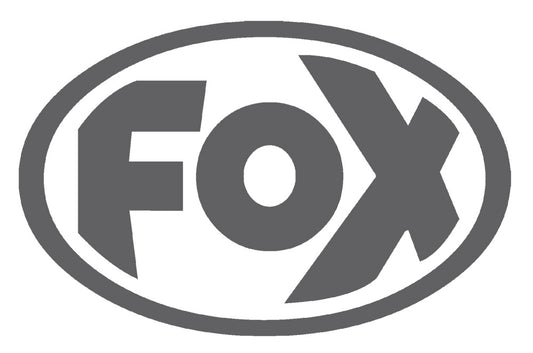 FOX FOX Sticker Anthrazit - geplottet Höhe: 80mm  Breite: 125mm - FOX Logo