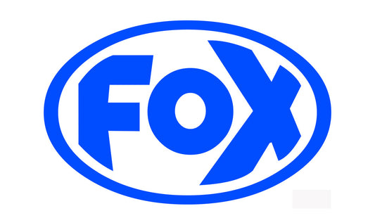FOX FOX Sticker Blau - geplottet Höhe: 40mm  Breite: 60mm - FOX Logo