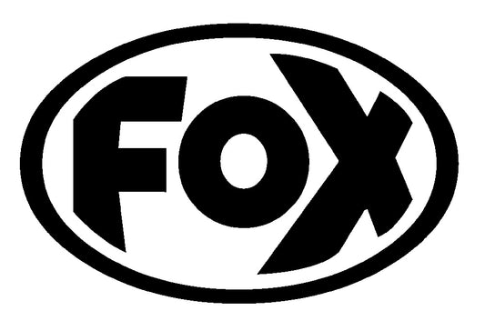 FOX FOX Sticker Schwarz - geplottet Höhe: 40mm  Breite: 60mm - FOX Logo