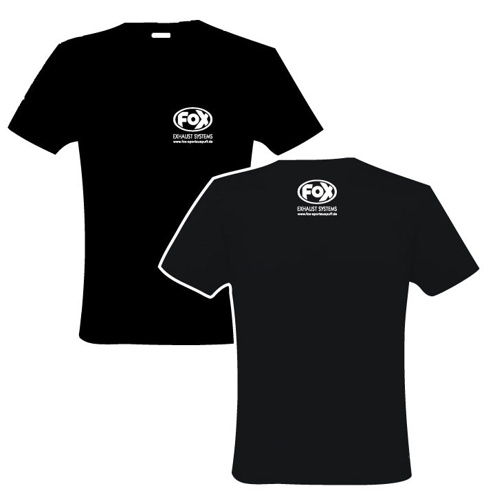 FOX FOX T-Shirt Größe XL Schwarz mit weisser Schrift