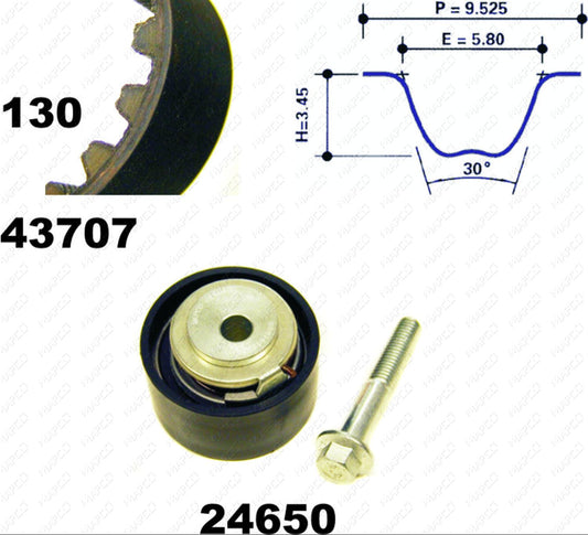 MAPCO Zahnriemensatz 23631