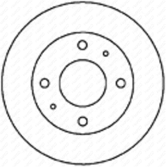 MAPCO Bremsscheibe Vorderachse  25520