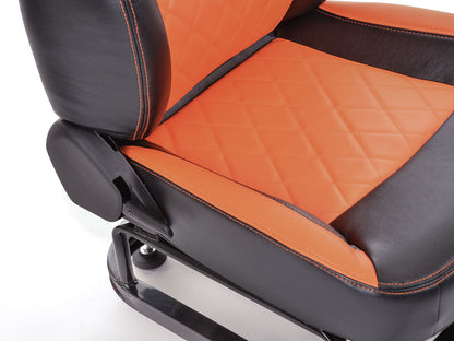 FK Gamesitz Spielsitz Rennsimulator eGaming Seats Silverstone schwarz/orange