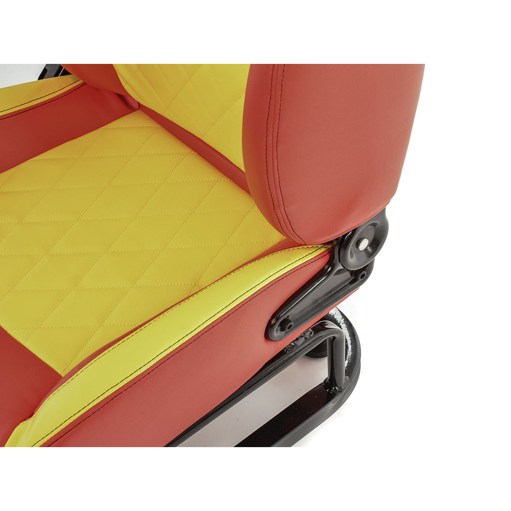 FK Gamesitz Spielsitz Rennsimulator eGaming Seats Silverstone rot/gelb