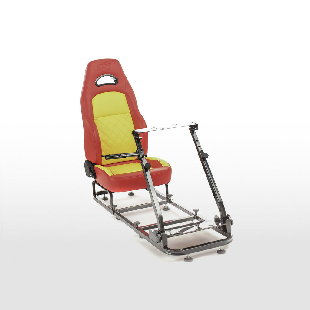 FK Gamesitz Spielsitz Rennsimulator eGaming Seats Silverstone rot/gelb