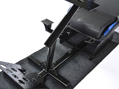 FK Gamesitz Spielsitz Rennsimulator eGaming Seats Suzuka schwarz/blau mit Teppich