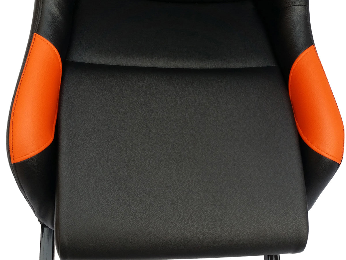 FK Gamesitz Spielsitz Rennsimulator eGaming Seats Monaco schwarz/orange