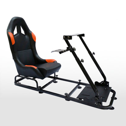 FK Gamesitz Spielsitz Rennsimulator eGaming Seats Monaco schwarz/orange
