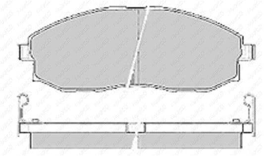 MAPCO Bremsbelagsatz, Scheibenbremse Vorderachse  6606