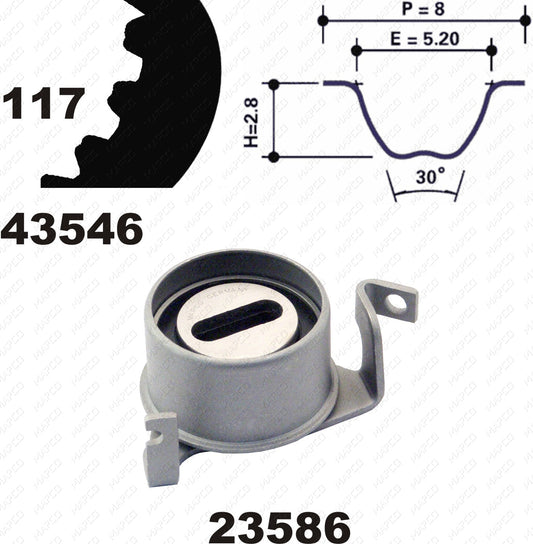 MAPCO Zahnriemensatz 23546