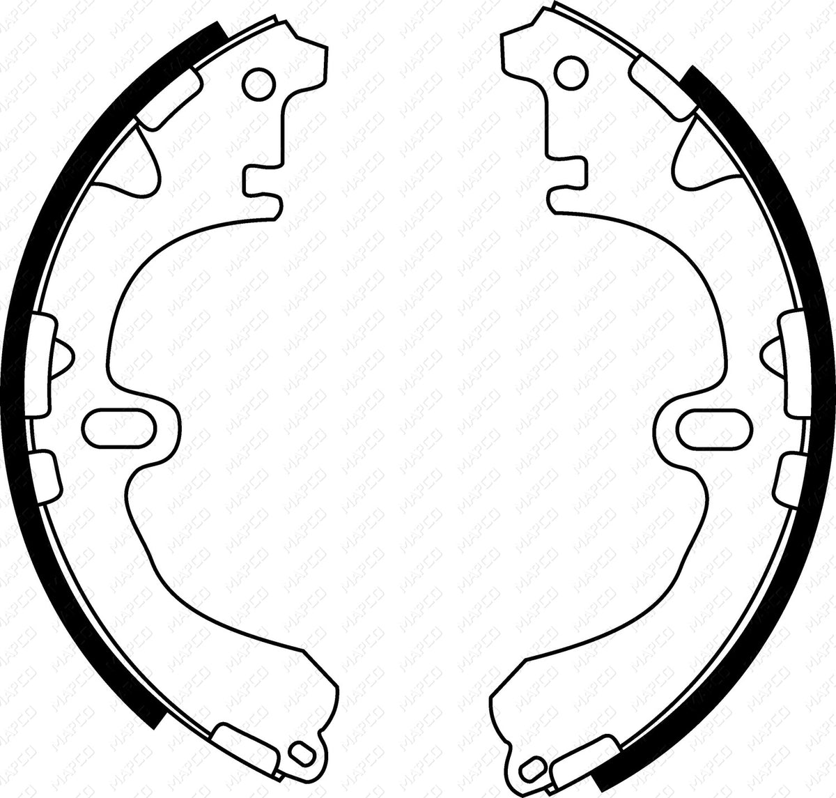 MAPCO Bremsbackensatz Hinterachse  8571