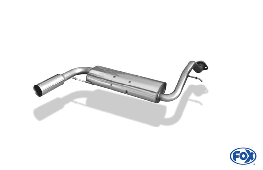 FOX Honda Civic III/ CRX II Endschalldämpfer quer - 1x76 Typ 10