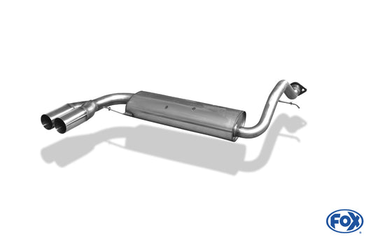 FOX Honda Civic III/ CRX II Endschalldämpfer quer - 2x76 Typ 10