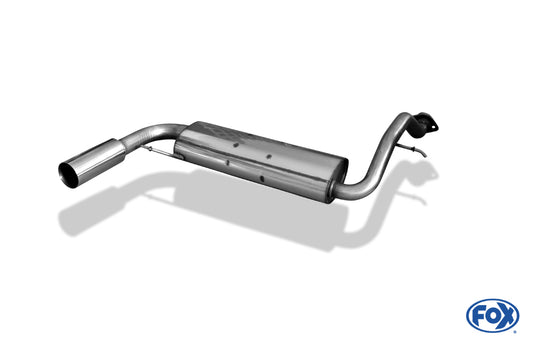 FOX Honda Civic III/ CRX II Endschalldämpfer quer - 1x90 Typ 10