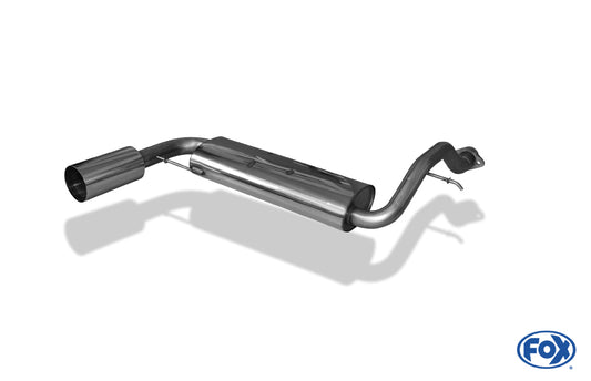FOX Honda Civic III/ CRX II Endschalldämpfer quer - 1x114 Typ 10