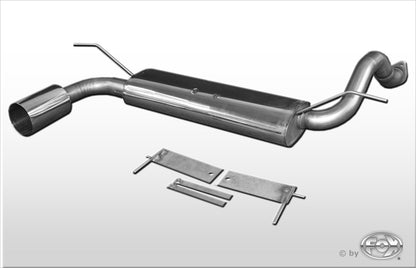 FOX Honda Civic IV Endschalldämpfer quer  - 1x114 Typ 10