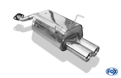 FOX Honda Civic VII - 5-türer Endschalldämpfer - 2x80 Typ 13