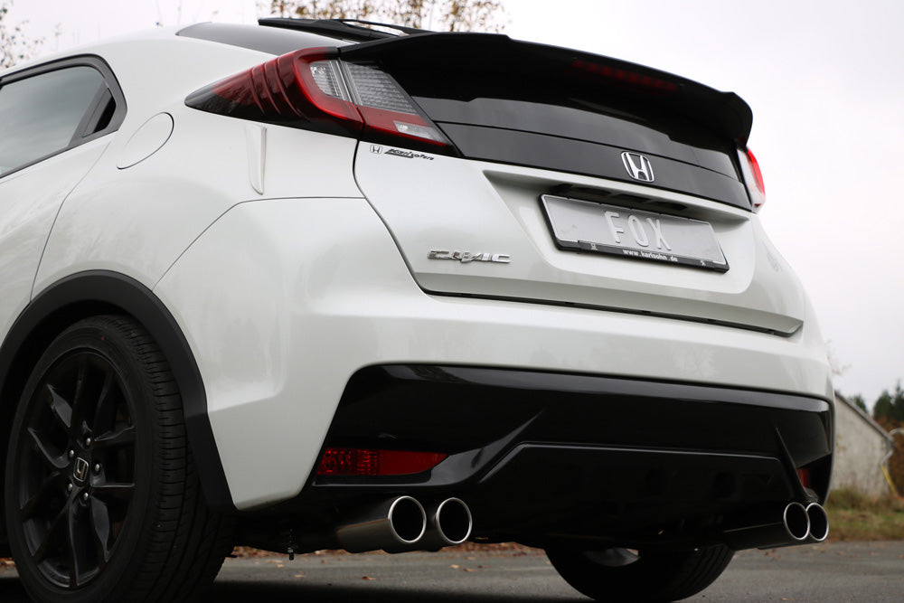 FOX Honda Civic IX Hatchback Endschalldämpfer quer Ausgang rechts/links  - 2x90 Typ 12 rechts/links