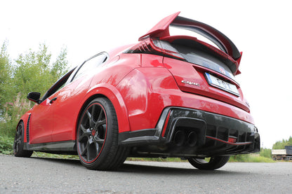 FOX Honda Civic IX Type R Endschalldämpfer quer Ausgang rechts/links  - 2x90 Typ 25 rechts/links schwarz