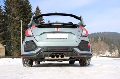 FOX Honda Civic X Type R Endschalldämpfer quer Ausgang rechts/links  - 100-90-100 Typ 25 mittig