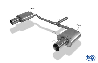 FOX Honda Accord VIII CU2 Limousine & Tourer Endschalldämpfer rechts/links - 1x114 Typ 12 rechts/links
