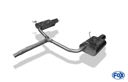 FOX Honda Accord VIII CU1 Limousine & Tourer Endschalldämpfer rechts/links - 1x100 Typ 12 rechts/links