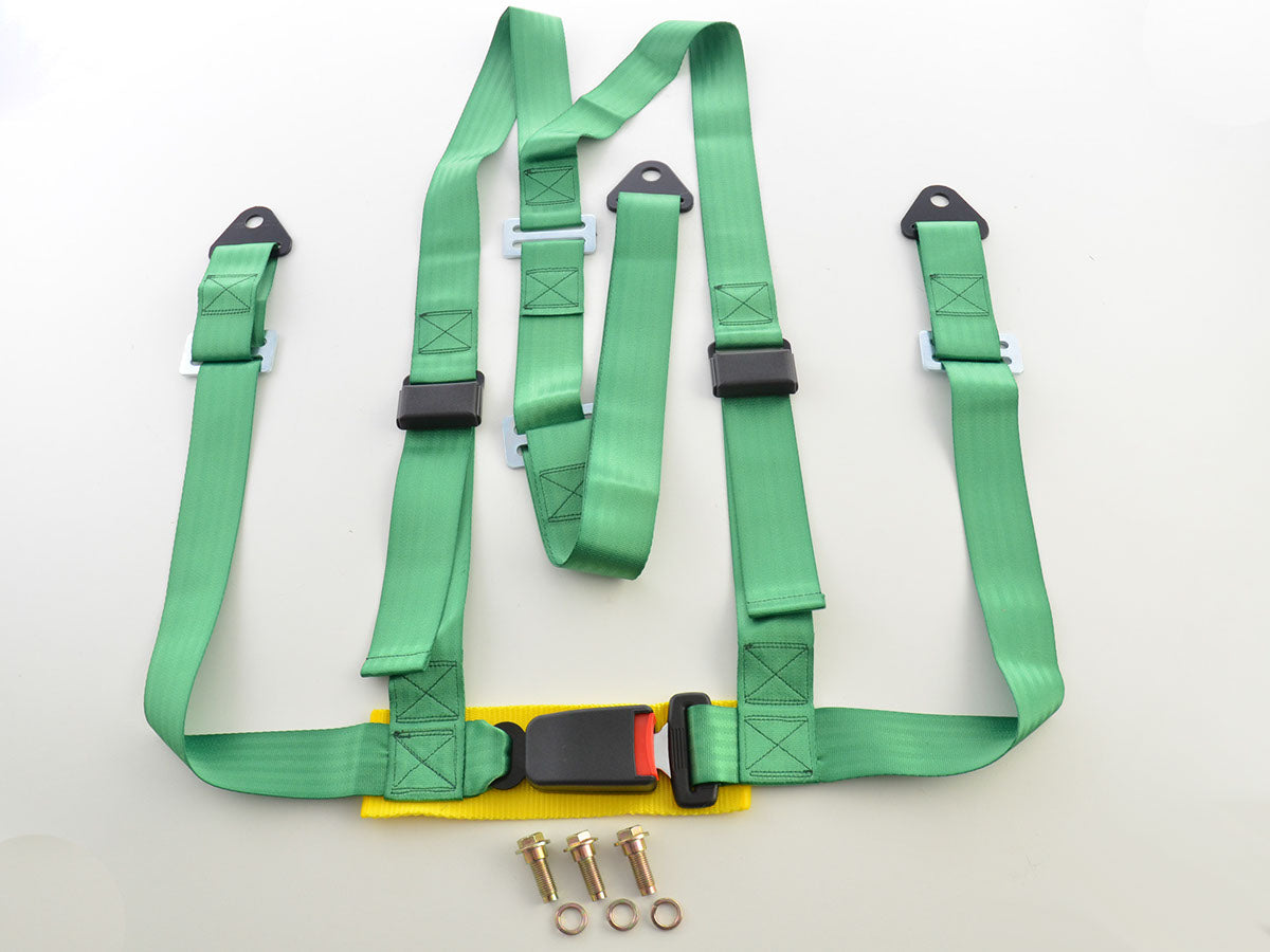 Hosenträgergurt 3-Punkt Gurt Renngurt universal grün