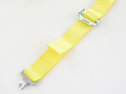 Hosenträgergurt 4-Punkt Gurt Renngurt universal gelb