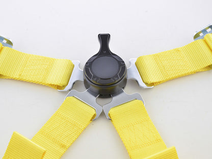 Hosenträgergurt 4-Punkt Gurt Renngurt universal gelb