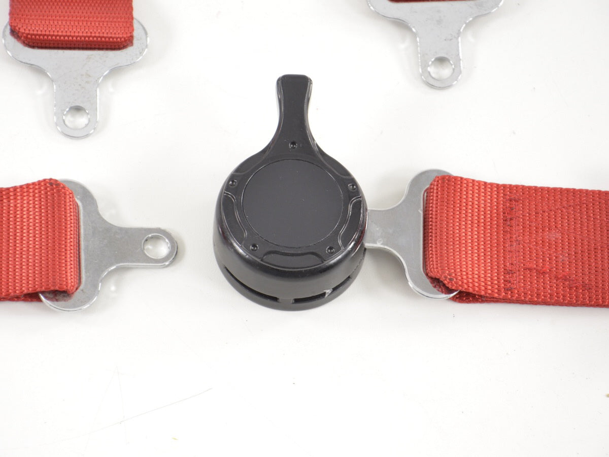 Hosenträgergurt 4-Punkt Gurt Renngurt universal rot