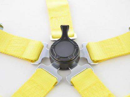 Hosenträgergurt 5-Punkt Gurt Renngurt universal gelb