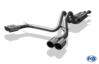 FOX Hummer H2 Halbanlage ab Kat Ausgang rechts/links - 2x100 Typ 25 rechts/links