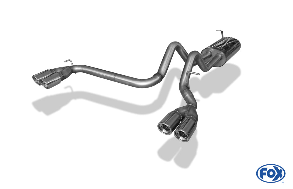 FOX Hummer H2 ab 2008 Halbanlage ab Kat Ausgang rechts/links - 2x90 Typ 17 rechts/links