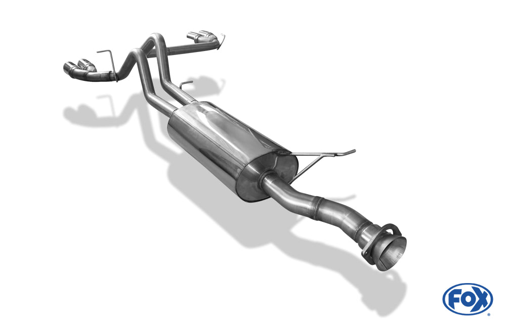 FOX Hummer H2 ab 2008 Halbanlage ab Kat Ausgang rechts/links - 2x90 Typ 17 rechts/links