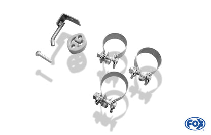 FOX Hummer H2 ab 2008 Halbanlage ab Kat Ausgang rechts/links - 2x90 Typ 17 rechts/links