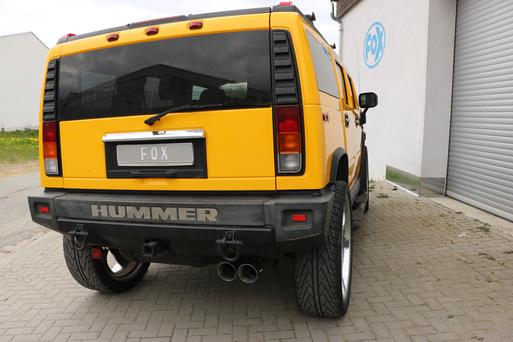 FOX Hummer H2 Halbanlage ab Kat - 2x114 Typ 25
