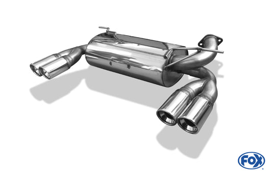FOX Hummer H3 Endschalldämpfer quer Ausgang rechts/links - 2x90 Typ 17 rechts/links
