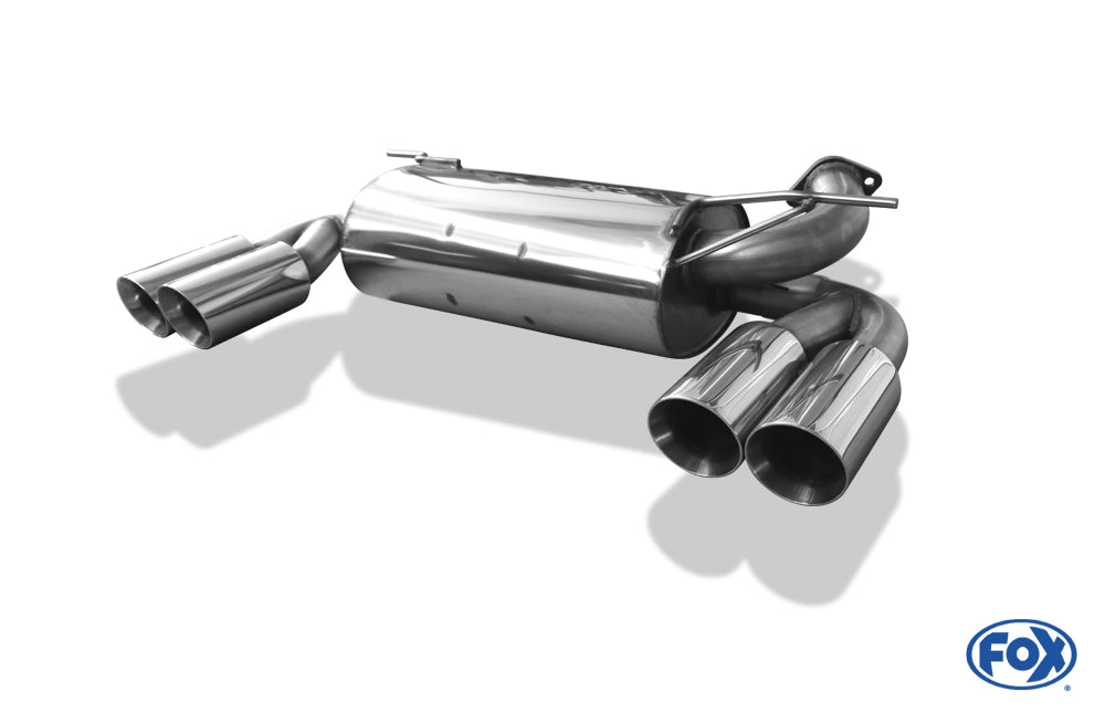 FOX Hummer H3 Endschalldämpfer quer Ausgang rechts/links - 2x100 Typ 25 rechts/links