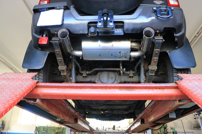 FOX Hummer H3 Endschalldämpfer quer Ausgang rechts/links - 1x100 Typ 25 rechts/links