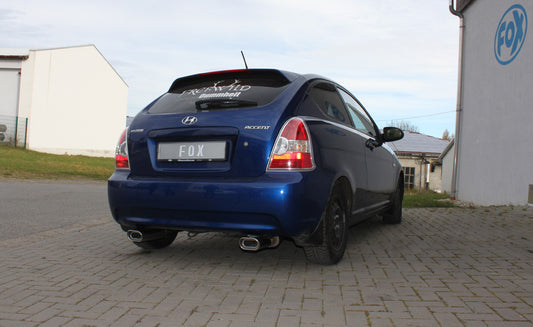 FOX Hyundai Accent - MC Endschalldämpfer Ausgang rechts/links - 135x80 Typ 53 rechts/links