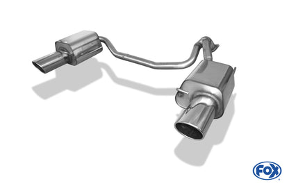 FOX Hyundai Coupe Typ GK Endschalldämpfer rechts/links - 129x106 Typ 32 rechts/links