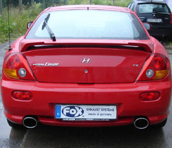 FOX Hyundai Coupe Typ GK Endschalldämpfer rechts/links - 129x106 Typ 32 rechts/links