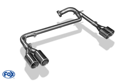FOX Hyundai Santa Fé 4x4 - DM Endrohrsystem rechts/links - 2x90 Typ 12 rechts/links